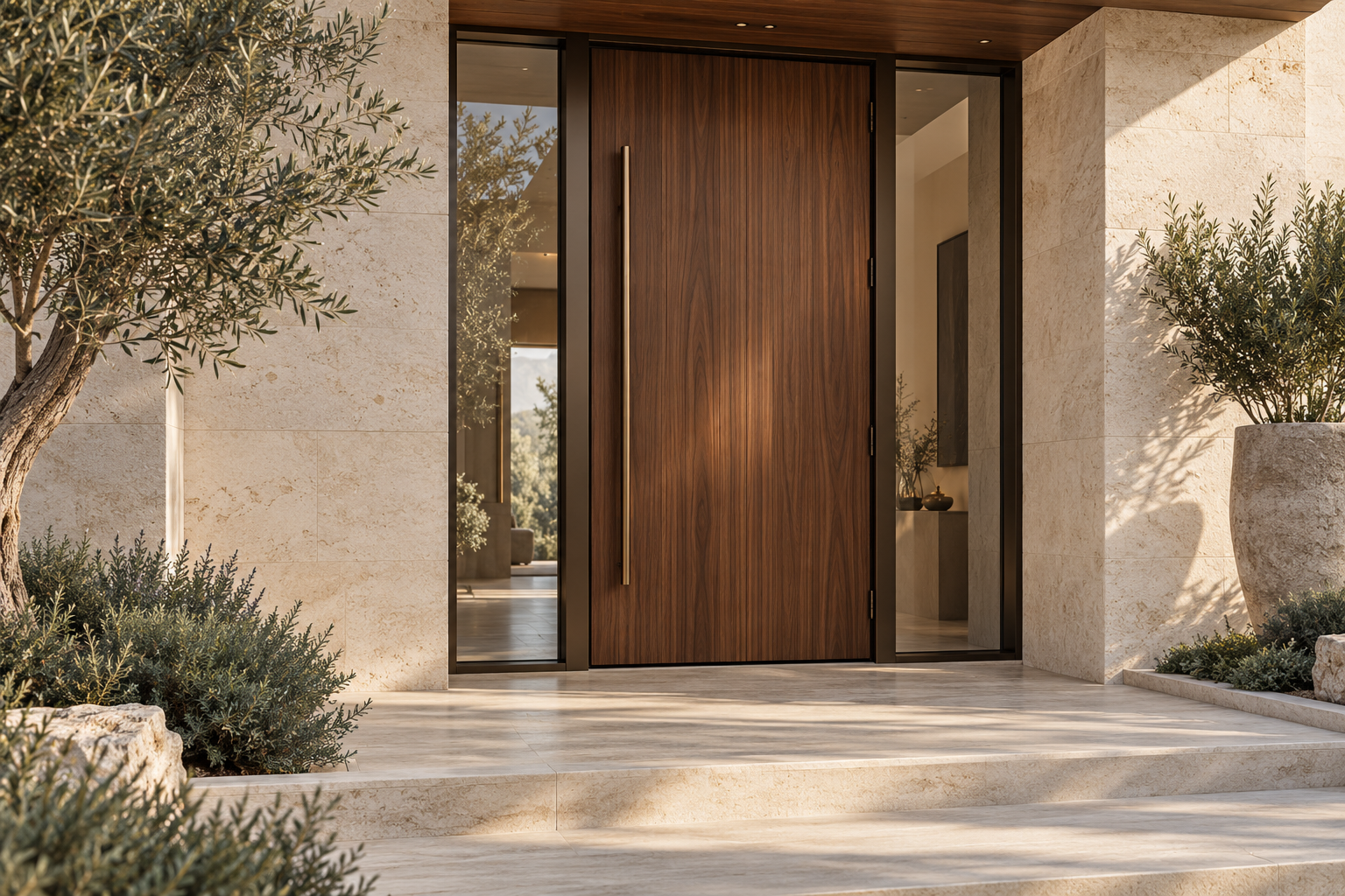Doors — AI-generated illustrative settings. Product details and available configurations may vary.