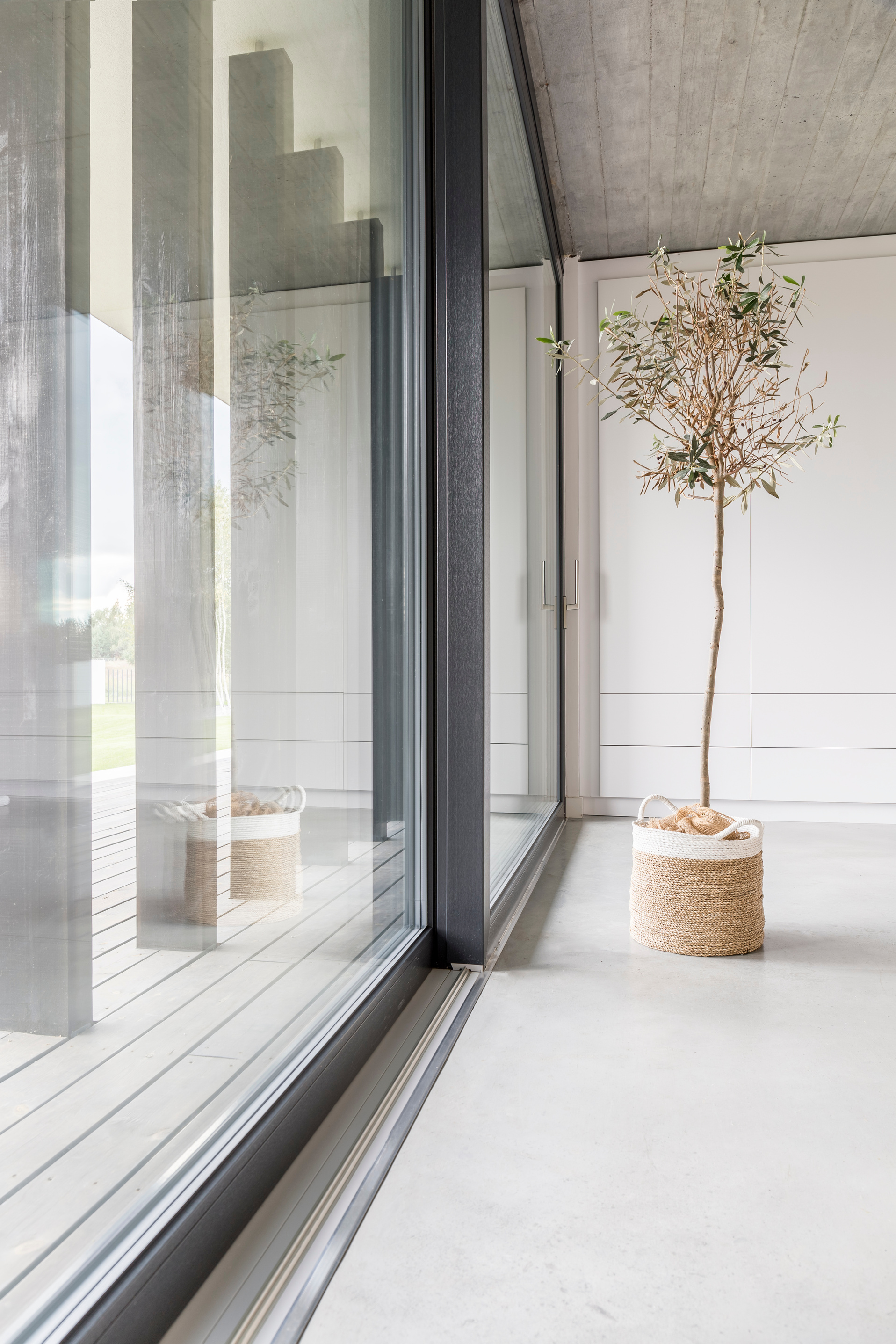 Window wall in living room